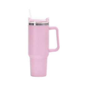 1200ml Stainless Steel Mug Coffee Cup Thermal Travel Car Auto Mugs Thermos 40 Oz Tumbler with Handle Straw Cup Drinkware New In (Color: V, capacity: 1200ml)